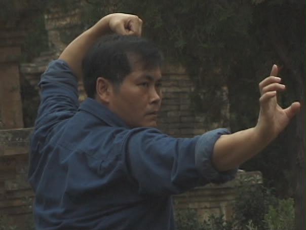 Close-up of Chang Hong hand-form training